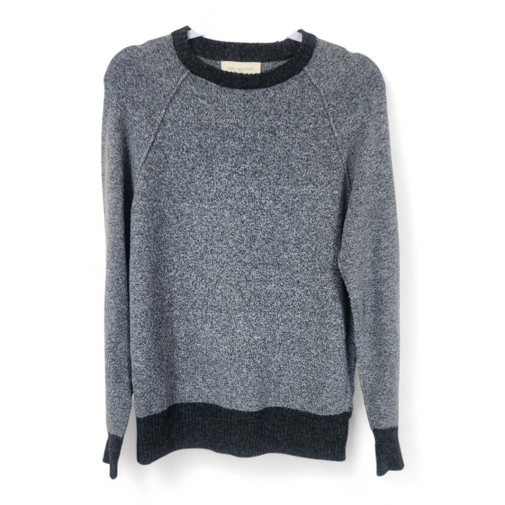 Frederik Anderson Copenhagen Gray Knit Pullover Sweater Small Neutral Minimalist
